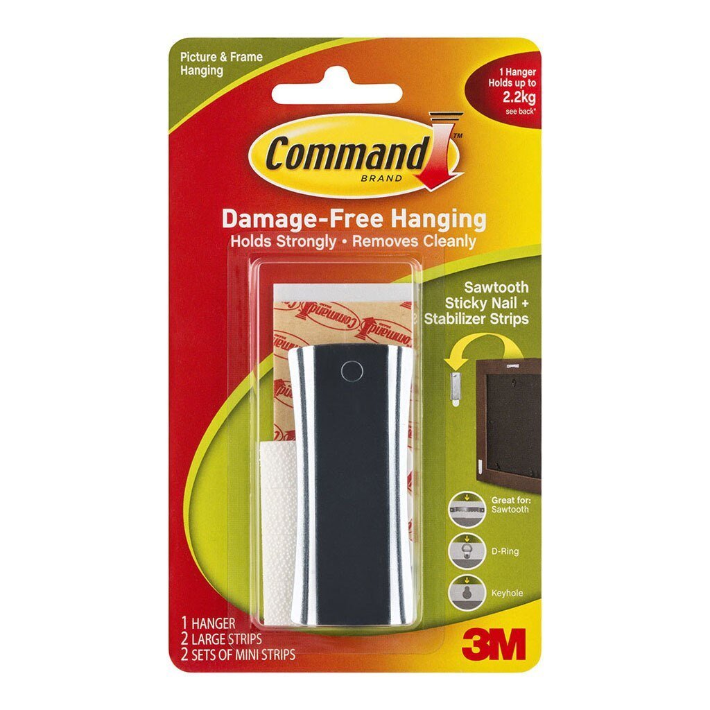 Command 3M Universal Metal Picture Hangers Large Adhesives, Tapes