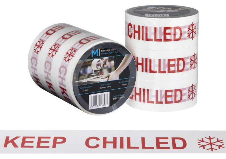 KEEP CHILLED Printed Tape 48mm x 100mt x 36 rolls Carton Adhesives