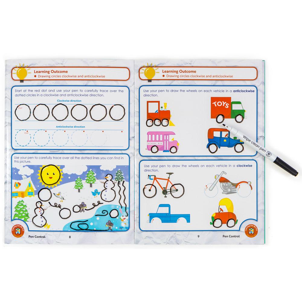 LCBF Wipe Clean Learning Book Pen Control With Marker | Educational ...