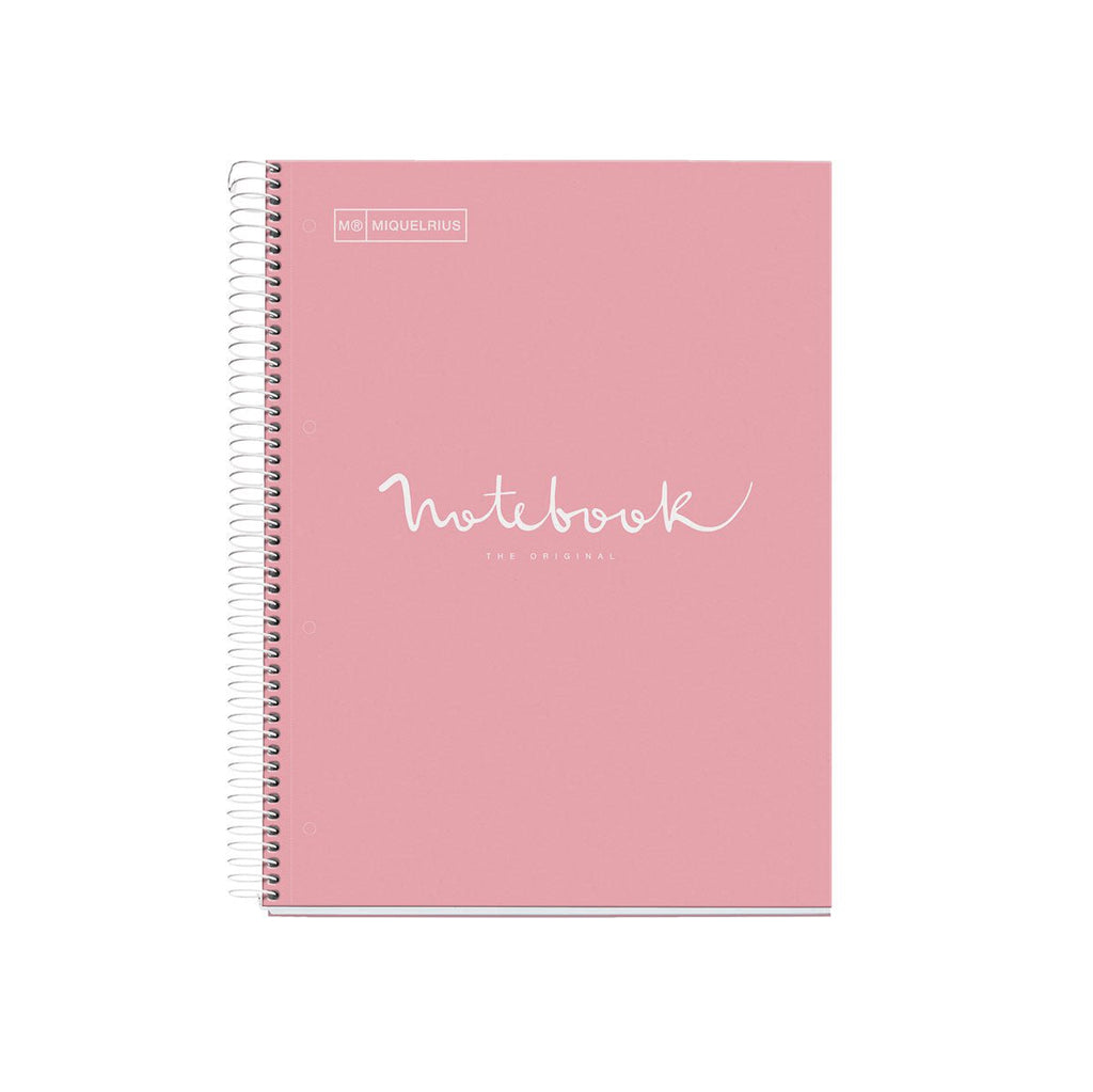 Miquelrius Notebook 5 Subject 120 Leaf A5 Ruled Emotions Pink