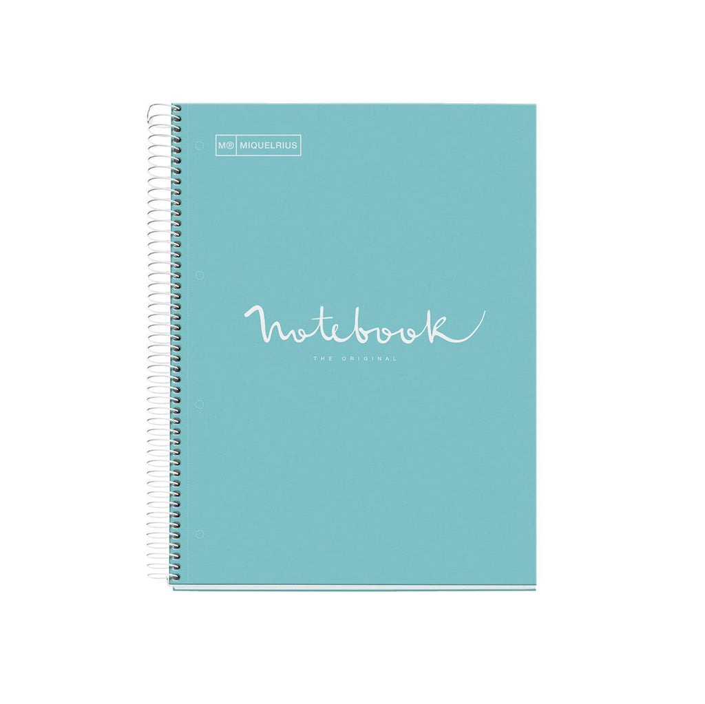 Miquelrius Notebook 5 Subject 120 Leaf A5 Ruled Emotions Sky Blue