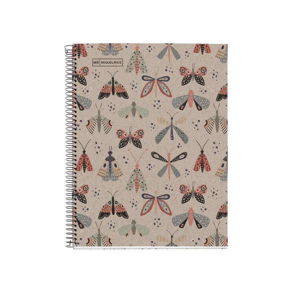 Miquelrius Notebook 80 Leaf A5 Ruled Ecobutterfly Notebooks — Discount Office