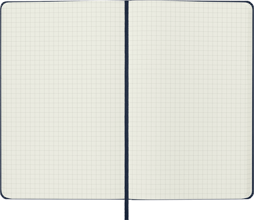 Moleskine Classic Notebook, 130mm x 210mm Large Size, Squared, Hard Co ...