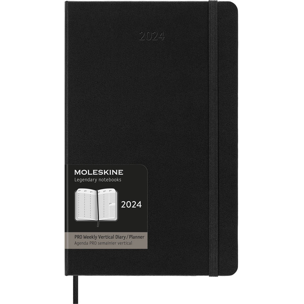Moleskine Diary 12 Month Professional Weekly Vertical, 130mm x 210mm L