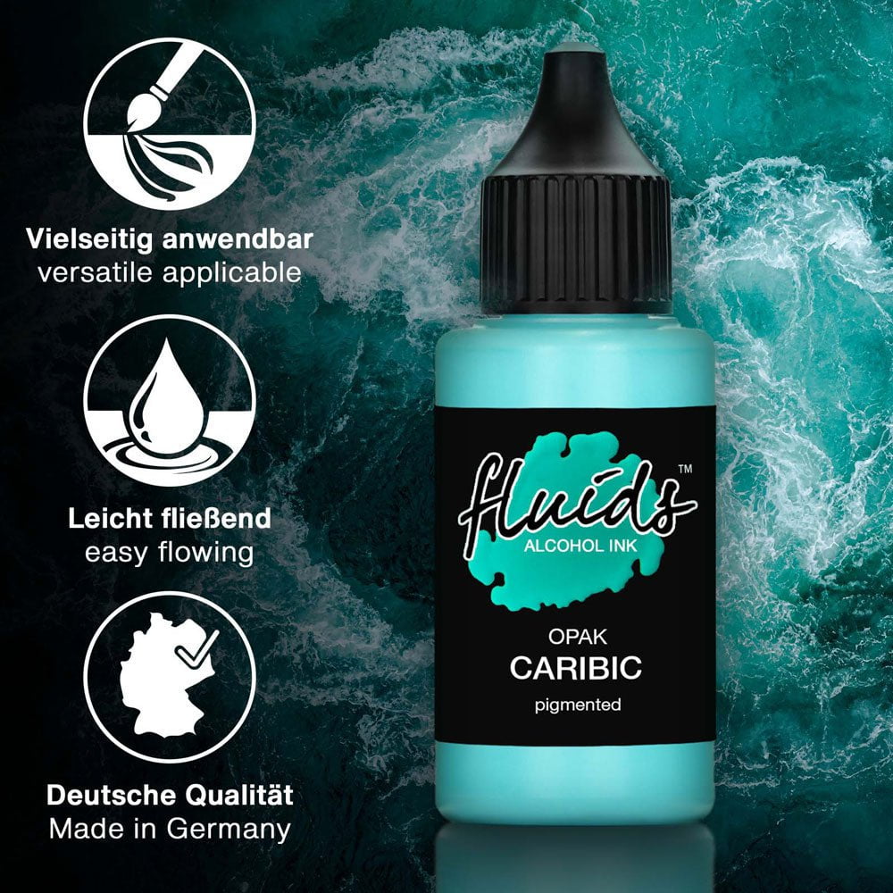 Octopus Fluids Alcohol Ink Opak Caribic Blue 30ml | Art Paints ... Octopus Fluids Alcohol Ink Opak Caribic Blue 30ml | Art Paints ...