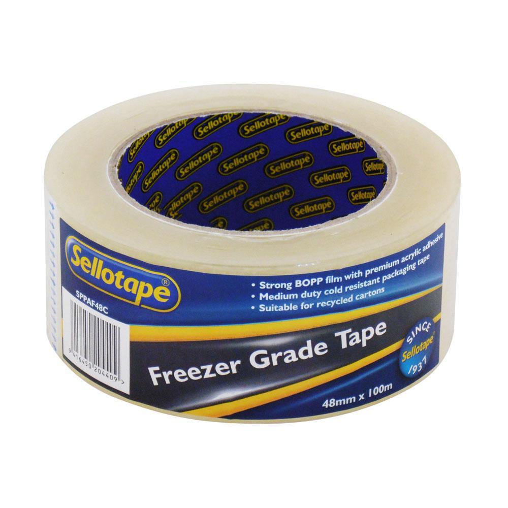 Sellotape Freezer Grade Clear Packaging Tape 48mm x 100mt Adhesives