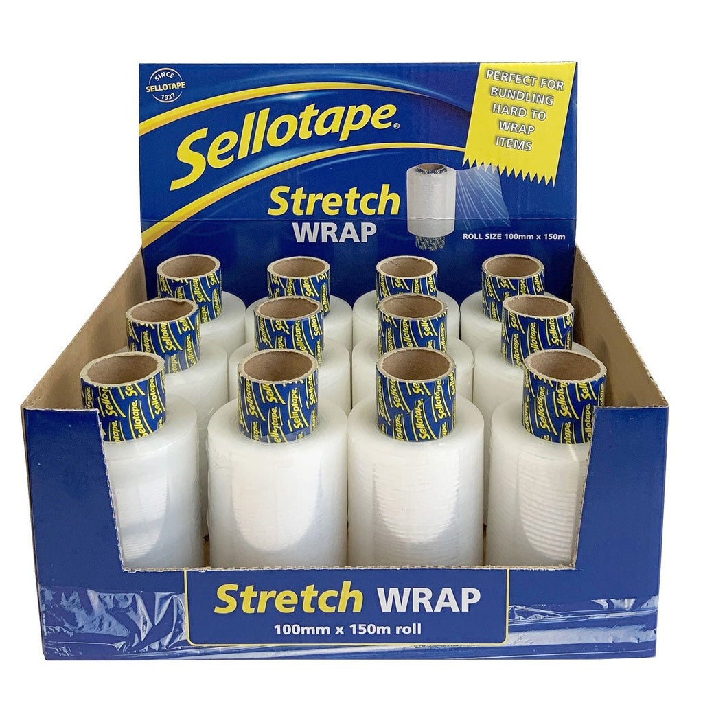 Sellotape Stretch Wrap Refill 100mm x 150mt x 20mu Adhesives, Tapes