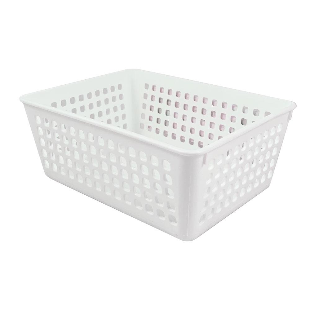 6-Pack Clear Plastic Storage Baskets By WHAM - Small Handy Tidy Trays, 25cm