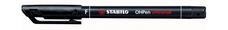 Stabilo OHP Permanent Superfine Universal Overhead Projector Black Pen - 10's Pack