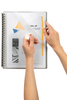 Marbig A4 20 Pocket Refillable Display Book, Clear Front, Grey Backing