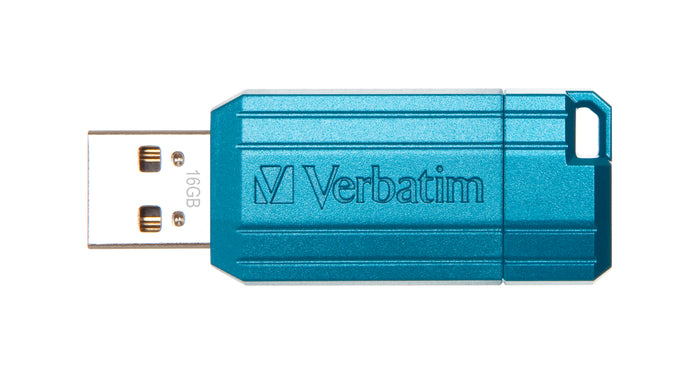 Verbatim Store'n'Go Pinstripe USB Flash Drive, 16GB, Blue