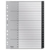 Leitz A4 Recycled Polyprop Indices/Divider, Numbered 1-20, Black
