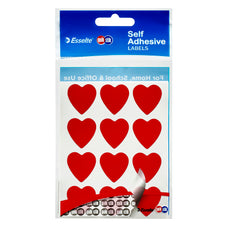 Quikstik Red Heart Labels 22mm