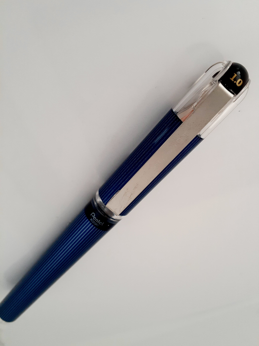 Pentel Hybrid Gel Grip Dx Gell Roller Pen Stick K230 1.0mm Black - Pack of 12