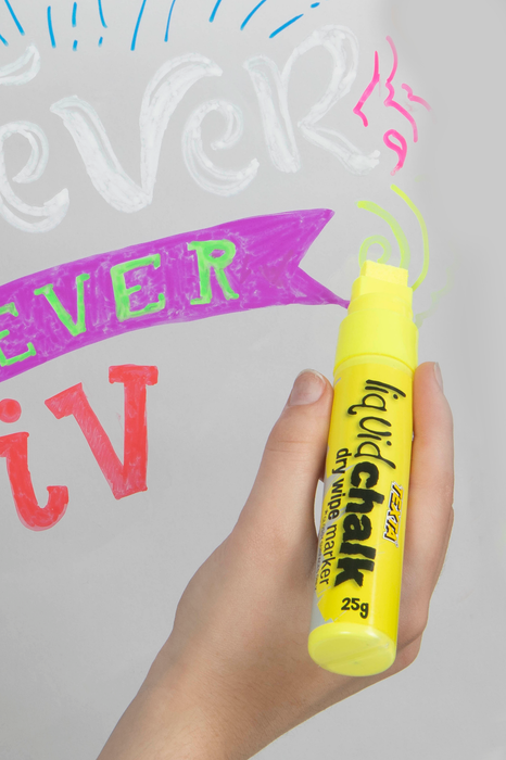 Texta Liquid Chalk Marker Dry Wipe Yellow