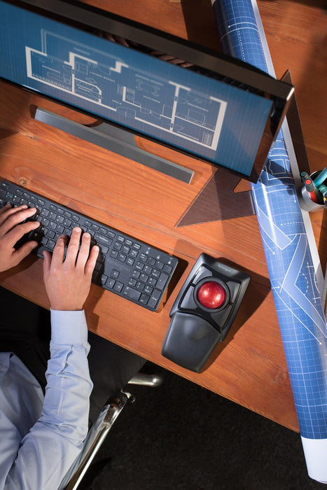 Kensington Expert Mouse Wireless Trackball, Dual Wireless, Detachable Wrist Rest