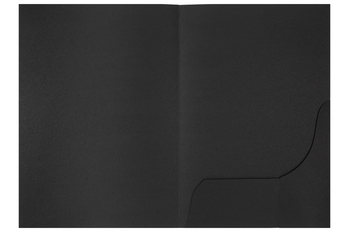 Marbig A4 Leathergrain Presentation Folders, Black, Pack of 20
