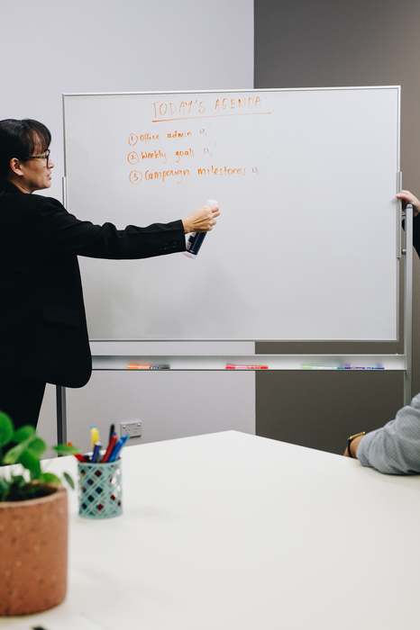 Quartet Mobile Porcelain Double Sided Whiteboard 1200 x 900mm On Stand