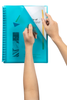 Marbig A4 20 Pocket Refillable Display Book, Translucent Marine Cover