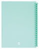Marbig A4 20 Pocket Insertable Cover Refillable Display Book, Pastel Green Cover