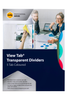 Marbig A4 Professional Clear Polypropylene Indices/Divider, 5 Coloured Tabs