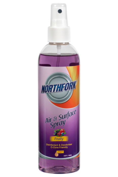 Northfork Air Freshener Disinfectant Fruity 250ml x 12's pack