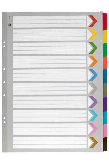 Marbig A3 Portrait Indices/Divider, 10 Tabs