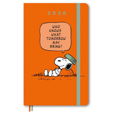 2026 Moleskine Diary 12 Month Weekly + Notes, Hard Cover, 210mm x 130mm Large, Snoopy Tomorrow Orange