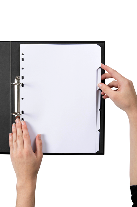 Marbig A4 White Cardboard Indices/Divider, 5 Tabs