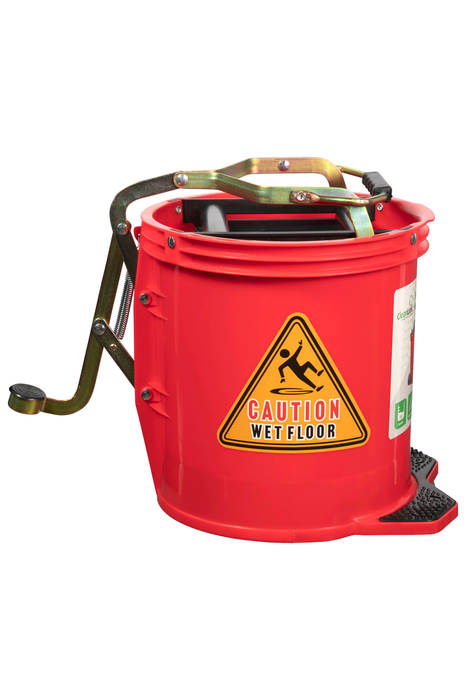 CleanLink 16L Heavy Duty Mop Bucket, Red