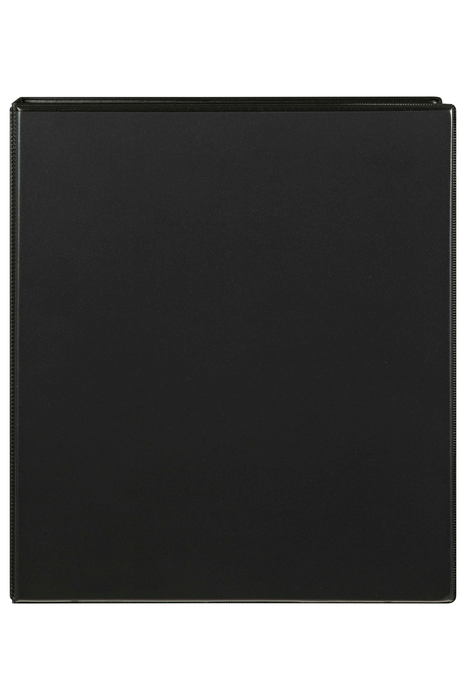 Marbig A4 Insert Cover Ring Binder, 38mm 4 D Rings, Black