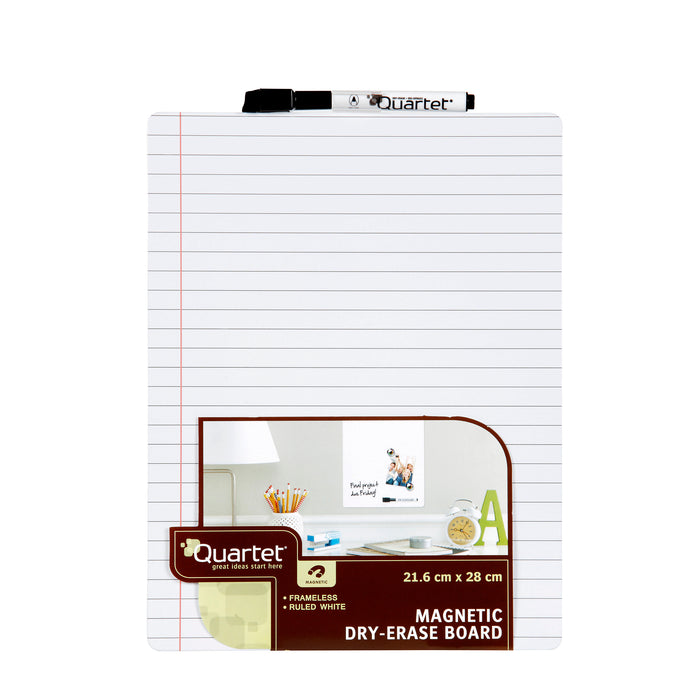 Quartet Whiteboard Magnetic Tile White Ruled 216mm x 280mm