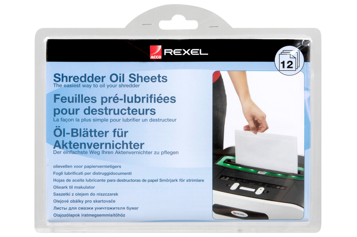 Shredder Lubricating Sheet, Rexel Brand