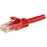 1.5 m CAT6 Cable - Red CAT6 Patch Cord - Snagless RJ45 Connectors - 24 AWG Copper Wire - Ethernet - ETL (N6PATC150CMRD) IM4831052