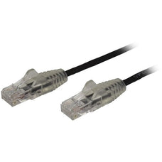 1.5 M CAT6 CABLE - SLIM CAT6 PATCH CORD - BLACK - SNAGLESS RJ45 CONNECTORS - GIGABIT ETHERNET CABLE - 28 AWG (N6PAT150CMBKS) IM4868138