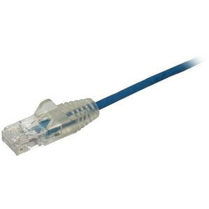 1.5 m CAT6 Cable - Slim CAT6 Patch Cord - Blue - Snagless RJ45 Connectors - Gigabit Ethernet Cable - 28 AWG (N6PAT150CMBLS) IM4693166