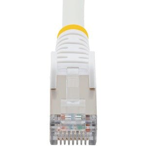 1.5m CAT6a Ethernet Cable - White - Low Smoke Zero Halogen (LSZH) - 10GbE 500MHz 100W PoE++ Snagless RJ-45 w/Strain Reliefs S/FTP Network Patch Cord IM5659493
