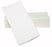 1 Ply 1/8 Fold Linen Look Dinner Napkins 400mm x 400mm - 10 Packs x 50 Sheets (500 Napkins) - White MPH38485