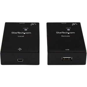 1 Port USB 2.0 Over Cat5 or Cat6 Extender Kit - 165ft (50m) - USB Extender - USB to Ethernet Extender - Cost-Effective USB 2.0 Extender - Versatile Metal Housing IM3578244