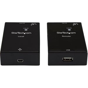 1 Port USB 2.0 Over Cat5 or Cat6 Extender Kit - 165ft (50m) - USB Extender - USB to Ethernet Extender - Cost-Effective USB 2.0 Extender - Versatile Metal Housing IM3578244