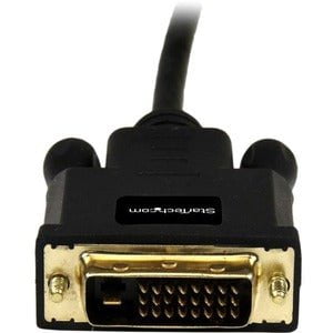 10 ft Mini DisplayPort to DVI Adapter Converter Cable - 10 foot Mini DP to DVI Video Adapter Converter - MDP to DVI Cable for Mac or PC 1920x1200 - Black IM2465238