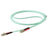 10 m OM4 LC to LC Multimode Duplex Fiber Optic Patch Cable- Aqua - 50/125 - Fiber Optic Cable - 40/100Gb - LSZH (450FBLCLC10) IM4530234