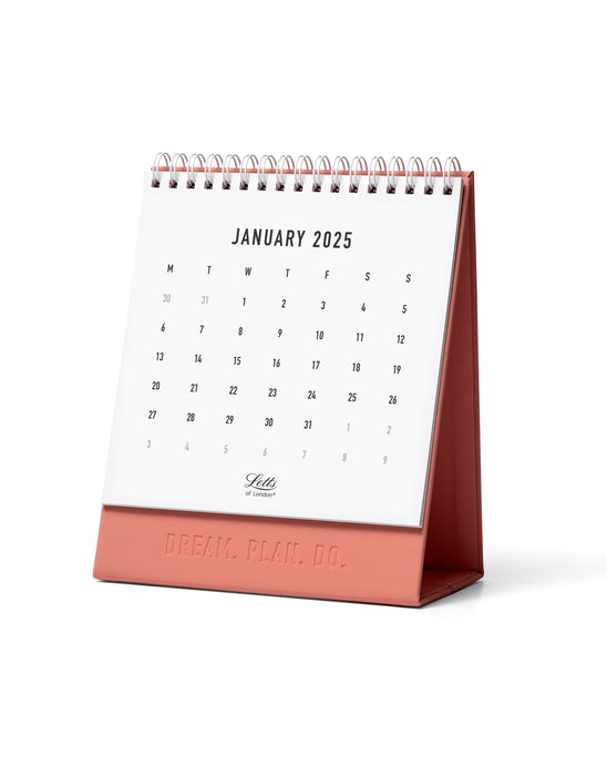 2025 Letts of London Conscious Desk Calendar, 150mm x 180mm, Clay