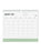 2025 Letts of London Conscious Wall Calendar, 300mm x 270mm, Sage