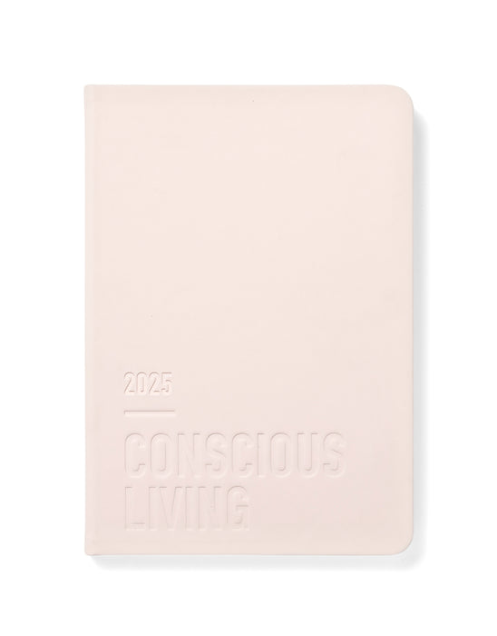 2025 Letts of London A5 Diary, Conscious, Day Per Page, Rosewater, 156mm x 217mm x 18mm