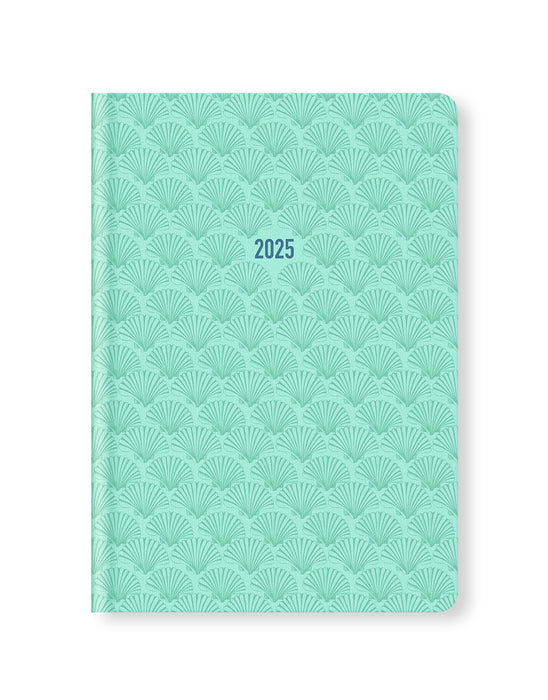 2025 Letts of London A5 Diary, By The Sea, Week To View, Aquamarine, 156mm x 217mm x 18mm