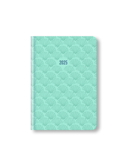 2025 Letts of London A6 Diary, By The Sea, Week To View, Aquamarine, 112mm x 156mm x 18mm