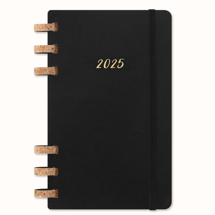 2025 Moleskine 12 Month Spiral Bound Planner, Soft Cover, 130mm x 210mm, Black