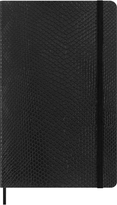 2025 Moleskine Precious + Ethical Boa 130mm x 210mm Hard Cover Diary plus Notes, Week To View, Black