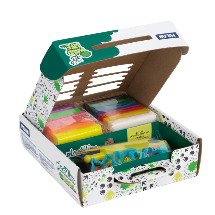 Milan Plastilina Modelling Clay Play Set, Wildlife